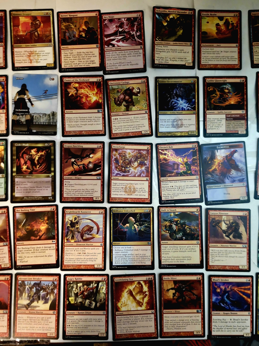 MTG Marvel Spider-Man & TMNT Red Binder Lot - 110+ Cards